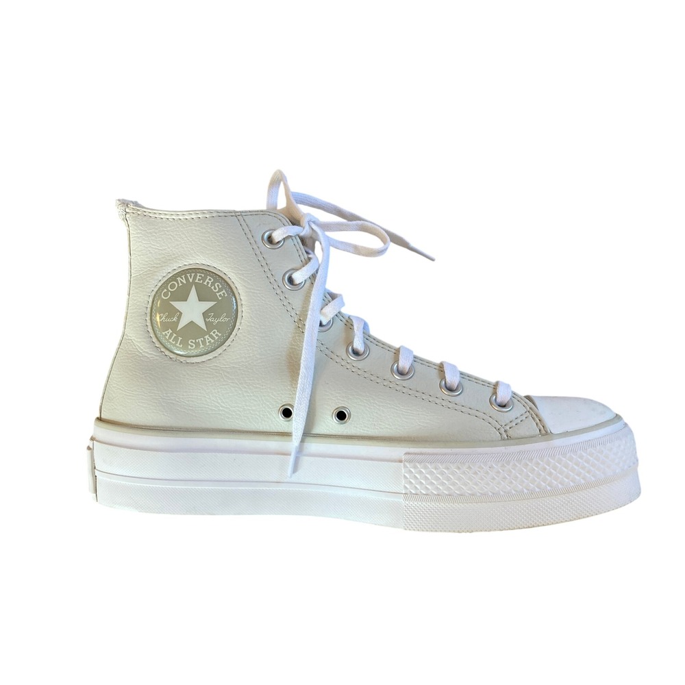 Converse Chuck Taylor All Star Lift Platform High Top Faux Leather (Size 9)